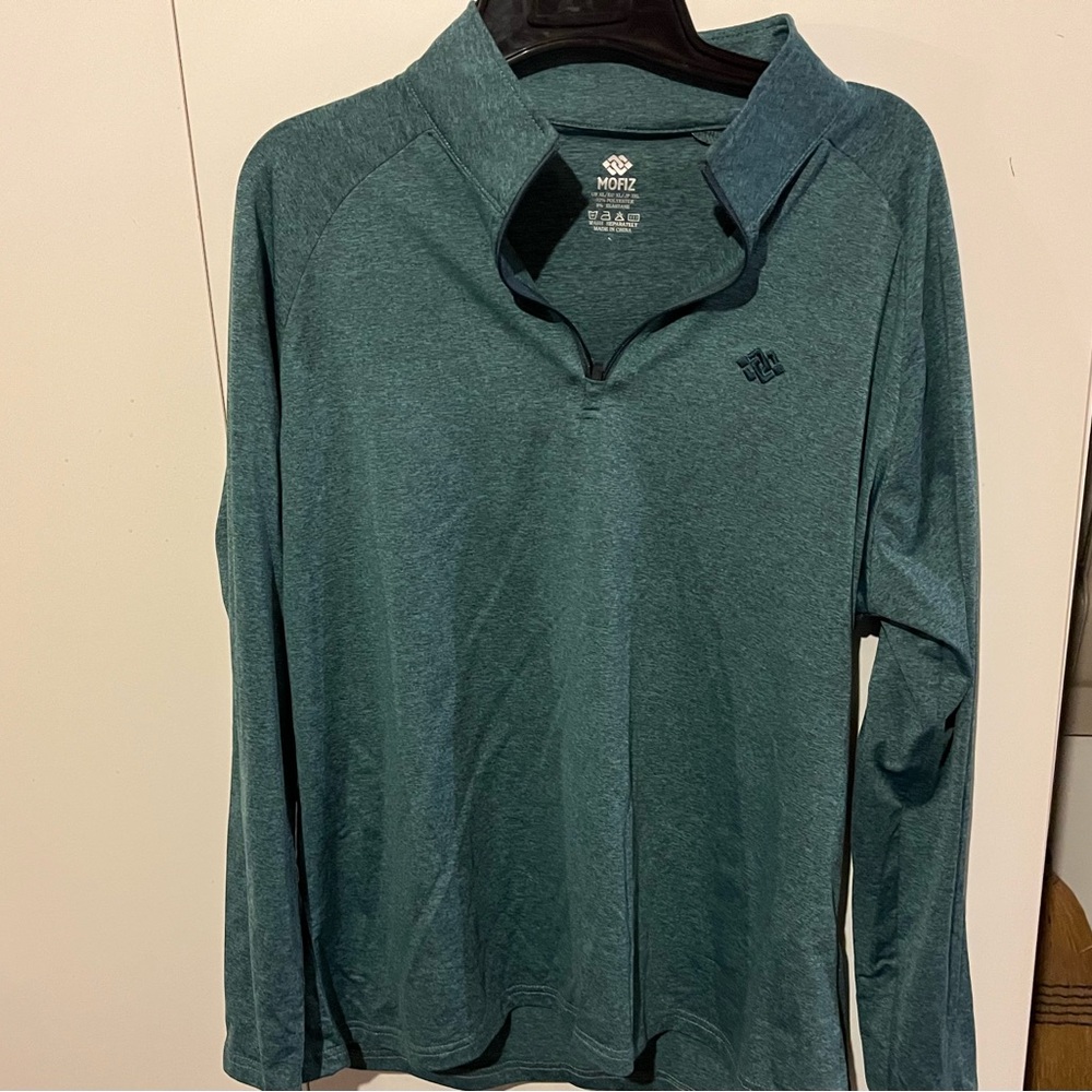 Women’s Green Quarter-Zip Shirt